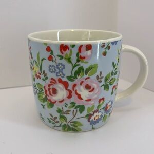 Cath Kidston by Churchill Fine China Light Blue w/ Roses & Floral Print Mug Cup
